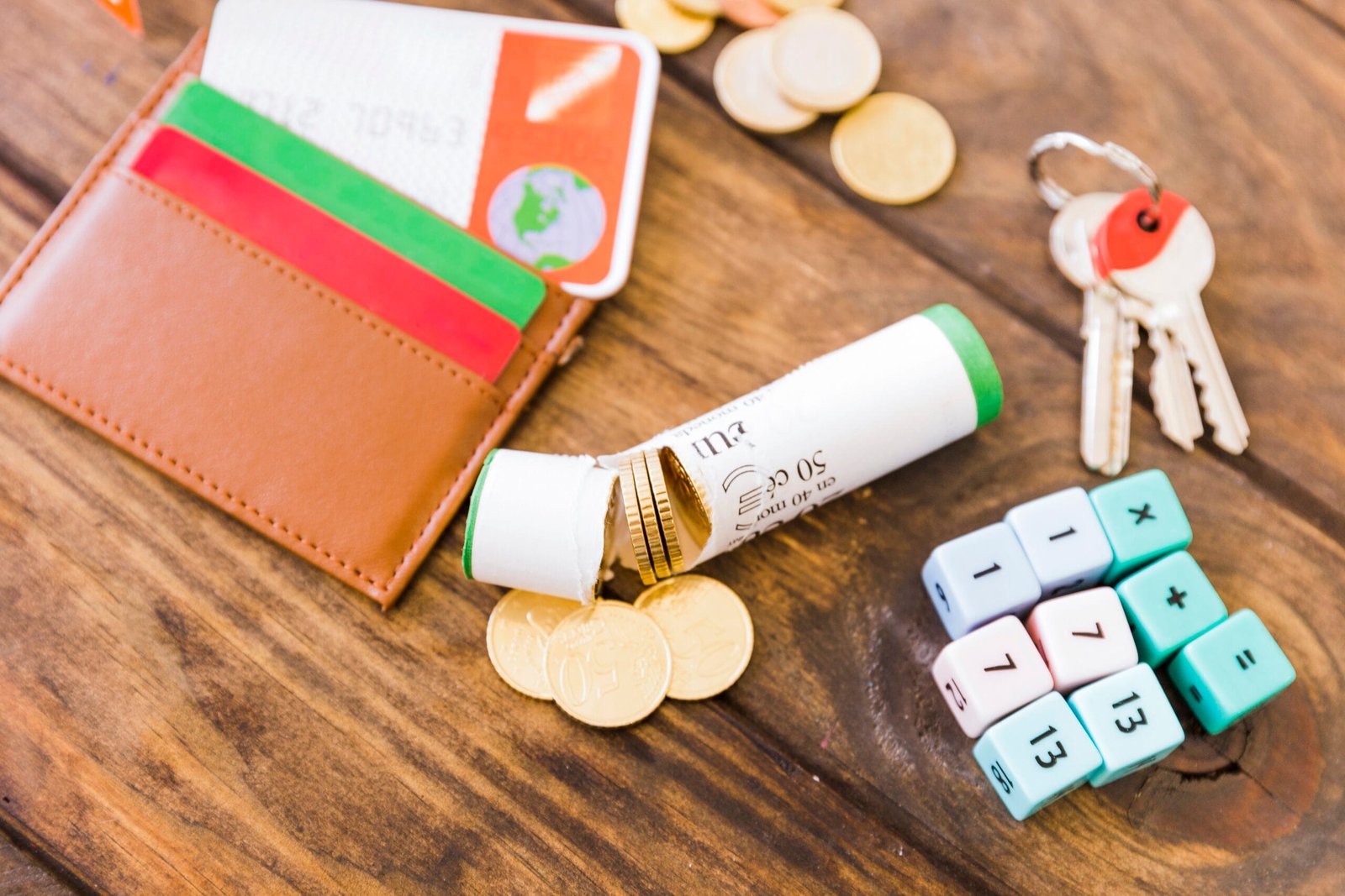 broken wrapper with euro coins near math blocks key scaled Best Accounting and Tax Consultant in Dubai | Profitrack